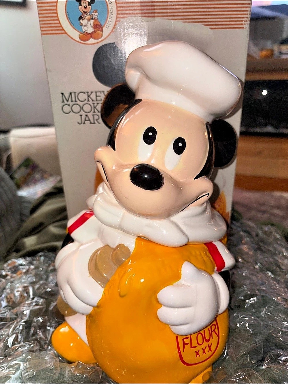 Disney Chef Mickey Flour Sack Cookie Jar by Hoan Ltd Decor